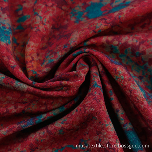 Beach Style 100% Viscose Printed Rayon Challis Fabric
